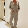 Buttoned Drop Shoulder Pocket Jumpsuit