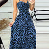 Leopard Sweetheart Neck Cami Dress