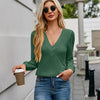 V-Neck Long Sleeve T-Shirt