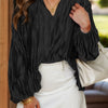 Tie Neck Long Sleeve Blouse