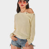 Perfee One Shoulder Long Sleeve Sweater