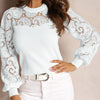 Lace Round Neck Long Sleeve T-Shirt