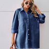 Raw Hem Button Up Denim Dress