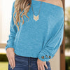 One Shoulder Long Sleeve T-Shirt