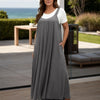 Full Size Pocketed Wide Leg Overalls