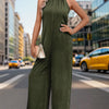 Tied Grecian Wide Leg Jumpsuit