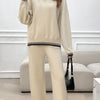 Devine Round Neck Dropped Shoulder Top and Pants Sweater Set