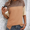 Color Block Round Neck Half Sleeve T-Shirt