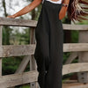 Plus Size Wide Leg Spaghetti Strap Overalls