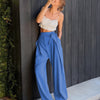 Tied High Waist Wide Leg Pants