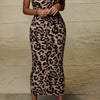 Animal Print V-Neck Cami Dress