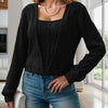 Square Neck Long Sleeve T-Shirt