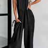 Square Neck Wide Strap Jumpsuit