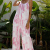 Tie-Dye Spaghetti Strap Jumpsuit with Pockets