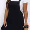 Plus Size Square Neck Wide Strap Dress