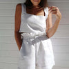 Square Neck Sleeveless Top and Shorts Set