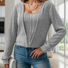 Square Neck Long Sleeve T-Shirt