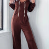 Full Size Drawstring Long Sleeve Jumpsuit