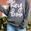 Round Neck Dropped Shoulder Letter Graphic Sweatshirt