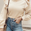 Ruffled Round Neck Long Sleeve Blouse