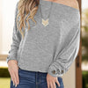 One Shoulder Long Sleeve T-Shirt