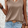 V-Neck Wide Strap Tank