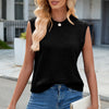 Cutout Round Neck Sleeveless Sweater