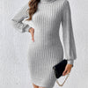 Turtleneck Long Sleeve Mini Dress