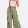 Zenana Pocketed Wide Strap Wide Leg Overalls