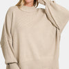 Zenana Side Sit Oversize Sweater