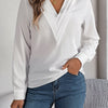 V-Neck Long Sleeve Blouse