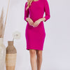 Celeste Full Size Round Neck Long Sleeve Slim Dress