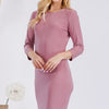 Celeste Full Size Round Neck Long Sleeve Slim Dress